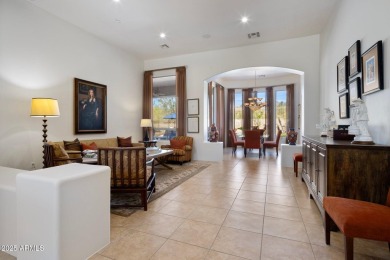 Nestled on a spacious 1-acre private corner lot, this home on Sanctuary Golf Course At WestWorld in Arizona - for sale on GolfHomes.com, golf home, golf lot