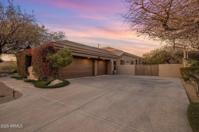 Nestled on a spacious 1-acre private corner lot, this home on Sanctuary Golf Course At WestWorld in Arizona - for sale on GolfHomes.com, golf home, golf lot