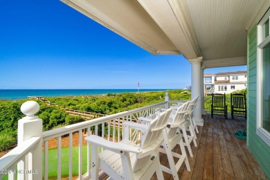 Oceanfront retreat in Roosevelt Beach offered fully furnished on The Country Club of the Crystal Coast in North Carolina - for sale on GolfHomes.com, golf home, golf lot