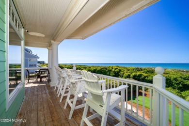 Oceanfront retreat in Roosevelt Beach offered fully furnished on The Country Club of the Crystal Coast in North Carolina - for sale on GolfHomes.com, golf home, golf lot