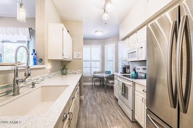 Beautiful remodeled FURNISHED Mirada unit has a private relaxing on Sun City Grand Golf Couse and Club in Arizona - for sale on GolfHomes.com, golf home, golf lot