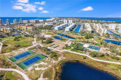 PANORAMIC DOUBLE WATER VIEWS: GULF OF MEXICO AND ESTERO BAY with on Fort Myers Beach and Golf Club in Florida - for sale on GolfHomes.com, golf home, golf lot