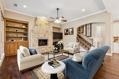 Step into luxury with this pristine custom Highland home on The Golf Club At Twin Creeks in Texas - for sale on GolfHomes.com, golf home, golf lot