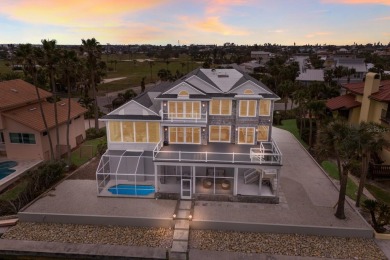 Experience the epitome of coastal elegance in this stunning on Key Royale Club in Florida - for sale on GolfHomes.com, golf home, golf lot