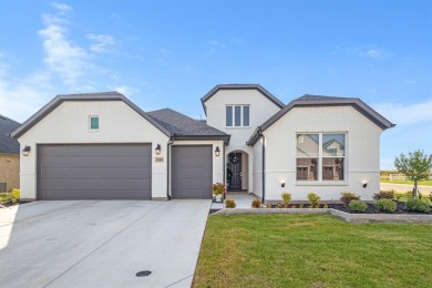 This stunning custom-built home, completed in 2025, showcases on Wildhorse Golf Club of Robson Ranch in Texas - for sale on GolfHomes.com, golf home, golf lot