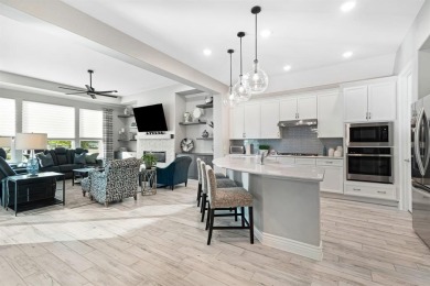 This stunning custom-built home, completed in 2025, showcases on Wildhorse Golf Club of Robson Ranch in Texas - for sale on GolfHomes.com, golf home, golf lot