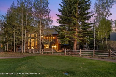 Tucked away for off-street privacy and backing right up to the on Aspen Golf Club in Colorado - for sale on GolfHomes.com, golf home, golf lot