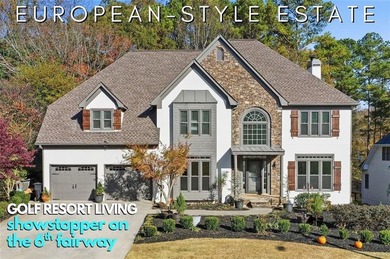 **SHOWSTOPPER!!** EUROPEAN-STYLE ESTATE ON THE 6TH FAIRWAY with on Brookstone Golf and Country Club in Georgia - for sale on GolfHomes.com, golf home, golf lot