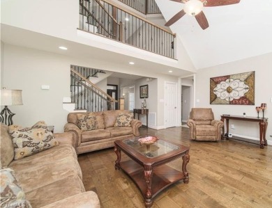 Step inside this beautiful custom estate located in Willow Creek on High Point Country Club  in North Carolina - for sale on GolfHomes.com, golf home, golf lot