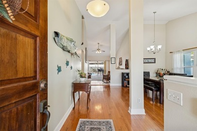 Curb appeal sets the tone as you arrive at this lovely pool home on Countryway Golf Course in Florida - for sale on GolfHomes.com, golf home, golf lot