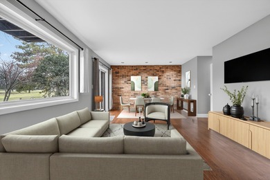 Beautiful townhome with mid century modern touches set on a on Old Orchard Country Club in Illinois - for sale on GolfHomes.com, golf home, golf lot