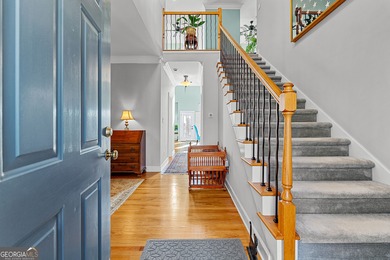 Beautiful Southern Living-style home designed by Stephen Fuller on Canongate At Planterra Ridge in Georgia - for sale on GolfHomes.com, golf home, golf lot