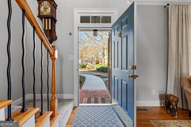 Beautiful Southern Living-style home designed by Stephen Fuller on Canongate At Planterra Ridge in Georgia - for sale on GolfHomes.com, golf home, golf lot