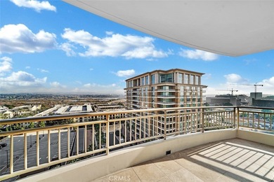 luxurious single-level penthouse-style home located on the 12th on Rancho San Joaquin Golf Course in California - for sale on GolfHomes.com, golf home, golf lot