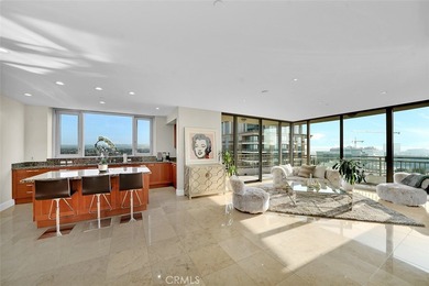 luxurious single-level penthouse-style home located on the 12th on Rancho San Joaquin Golf Course in California - for sale on GolfHomes.com, golf home, golf lot