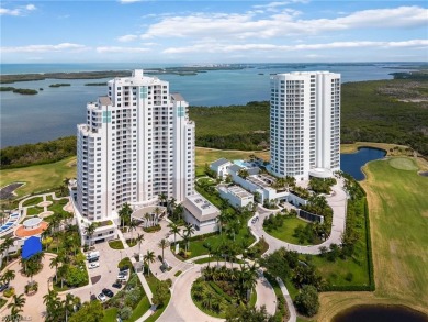 Stunning panoramic views of the Estero Bay, the Gulf of Mexico on Bonita Bay West in Florida - for sale on GolfHomes.com, golf home, golf lot