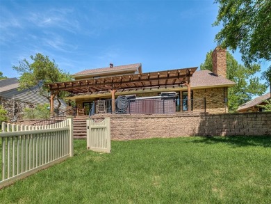 Beautiful and unique Chicago Brick highlights this meticulously on KickingBird Golf Course in Oklahoma - for sale on GolfHomes.com, golf home, golf lot