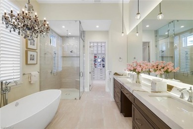 Experience refined waterfront living within the gates of Miromar on Miromar Lakes Golf Club in Florida - for sale on GolfHomes.com, golf home, golf lot