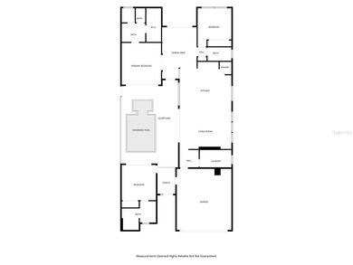 Beautiful 3 bedroom courtyard home with pool and spa located on Providence Golf Club in Florida - for sale on GolfHomes.com, golf home, golf lot