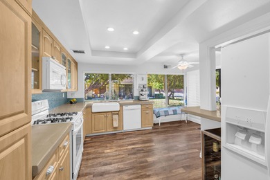 Discover this exceptional 2-bedroom plus den, 2-bathroom on Tahquitz Creek Golf Resort in California - for sale on GolfHomes.com, golf home, golf lot