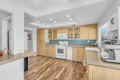 Discover this exceptional 2-bedroom plus den, 2-bathroom on Tahquitz Creek Golf Resort in California - for sale on GolfHomes.com, golf home, golf lot