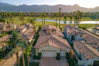 A perfect 10 view!  Mountain, lake,double fairway, completely on La Quinta Country Club in California - for sale on GolfHomes.com, golf home, golf lot