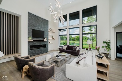 Step into luxury in this stunning Carrington Homes custom estate on Chatham Hills Golf Course in Indiana - for sale on GolfHomes.com, golf home, golf lot