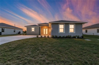 Step into modern Florida living with this brand-new Cape Coral on Burnt Store Golf Club in Florida - for sale on GolfHomes.com, golf home, golf lot