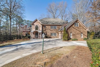 This custom brick home is an entertainer's dream with a private on Dunwoody Country Club in Georgia - for sale on GolfHomes.com, golf home, golf lot