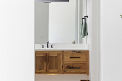 As you are welcomed into your tucked-in private entry courtyard on The Ledges Golf Club in Utah - for sale on GolfHomes.com, golf home, golf lot