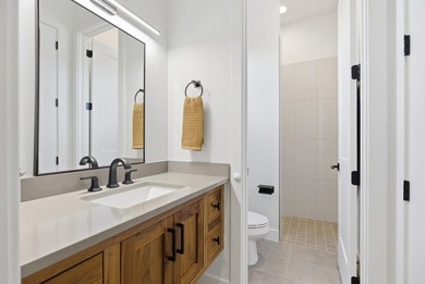 As you are welcomed into your tucked-in private entry courtyard on The Ledges Golf Club in Utah - for sale on GolfHomes.com, golf home, golf lot