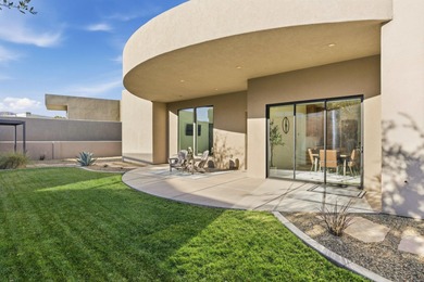As you are welcomed into your tucked-in private entry courtyard on The Ledges Golf Club in Utah - for sale on GolfHomes.com, golf home, golf lot