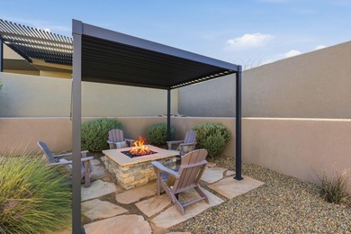As you are welcomed into your tucked-in private entry courtyard on The Ledges Golf Club in Utah - for sale on GolfHomes.com, golf home, golf lot