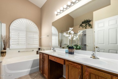 Step into this lovely 2-bedroom, 2-bath home nestled in the on Coyote Lakes Golf Club in Arizona - for sale on GolfHomes.com, golf home, golf lot
