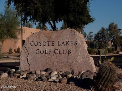 Step into this lovely 2-bedroom, 2-bath home nestled in the on Coyote Lakes Golf Club in Arizona - for sale on GolfHomes.com, golf home, golf lot
