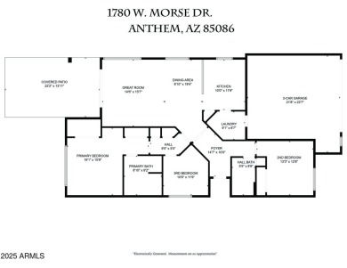 Wonderful 3 Bedroom/2 Bath popular Mojave model, located on the on Anthem Golf and Country Club  in Arizona - for sale on GolfHomes.com, golf home, golf lot