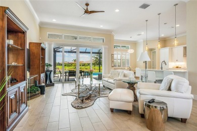 This newly built, elegant pool home backs to a serene lake on Bent Pine Golf Club in Florida - for sale on GolfHomes.com, golf home, golf lot