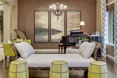 Award Winning Christopher Homes beauty in the prestigious guard on Southern Highlands Golf Club in Nevada - for sale on GolfHomes.com, golf home, golf lot