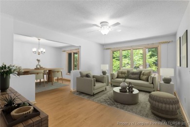 Welcome to a beautifully, partially updated brick home nestled on Carolina Trace Country Club in North Carolina - for sale on GolfHomes.com, golf home, golf lot