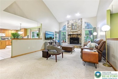 Perched atop a scenic hilltop, 136 Outlook Court offers a unique on Country Club of the Poconos Golf Course in Pennsylvania - for sale on GolfHomes.com, golf home, golf lot