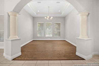 Luxury living awaits in The Dominion! This elegant corner-lot 3 on The Dominion Country Club in Texas - for sale on GolfHomes.com, golf home, golf lot