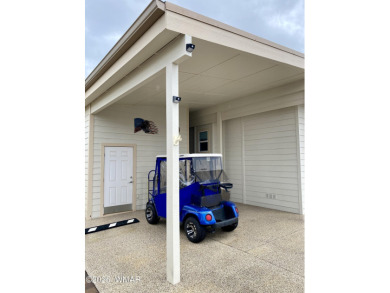 A newer, larger park model on the fairway? Yes! This 2019 park on Juniper Ridge R.V. Golf Resort in Arizona - for sale on GolfHomes.com, golf home, golf lot