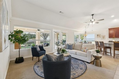 Nestled in a beautifully landscaped setting and shaded by mature on Wildhorse Golf Club of Robson Ranch in Texas - for sale on GolfHomes.com, golf home, golf lot