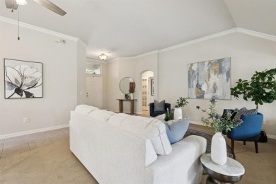 Nestled in a beautifully landscaped setting and shaded by mature on Wildhorse Golf Club of Robson Ranch in Texas - for sale on GolfHomes.com, golf home, golf lot