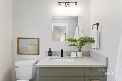 Beautiful new construction by Aby Homes LLC, ideally situated on on Hunters Point Golf Club in Idaho - for sale on GolfHomes.com, golf home, golf lot