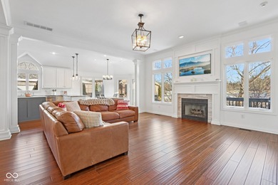 Welcome to your dream home in the heart of Fishers, nestled on River Glen Country Club in Indiana - for sale on GolfHomes.com, golf home, golf lot