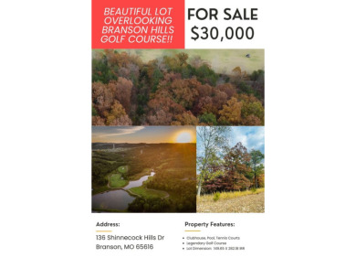 Perfect spot to build your dream home! With almost an acre of on Payne Stewart Golf Club of Branson Hills - Front in Missouri - for sale on GolfHomes.com, golf home, golf lot