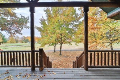 Enjoy relaxing on the large 10x30 deck overlooking the 11th hole on Hardwoods Golf Club At Mille Lacs in Minnesota - for sale on GolfHomes.com, golf home, golf lot