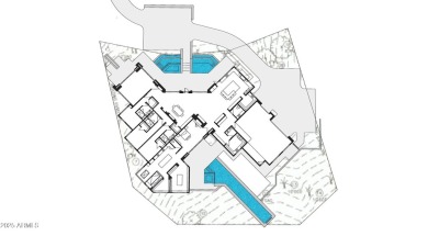 See renderings siting an layout of Contemporary Home on the on Troon Country Club in Arizona - for sale on GolfHomes.com, golf home, golf lot