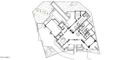 See renderings siting an layout of Contemporary Home on the on Troon Country Club in Arizona - for sale on GolfHomes.com, golf home, golf lot